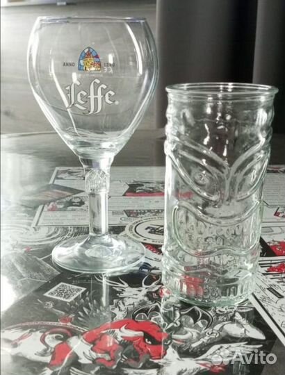 Бокал Leffe и Tiki бокал