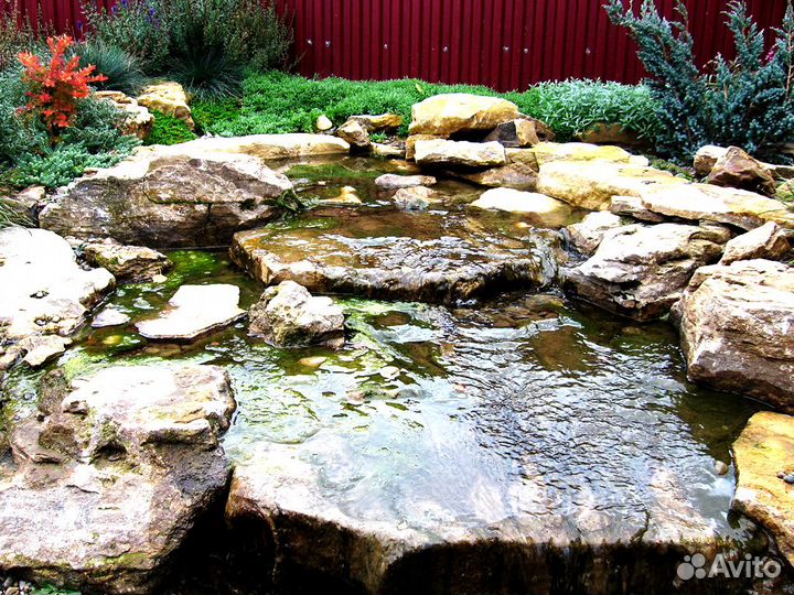 Искусственные водоёмы, водопады, углубление, чистк