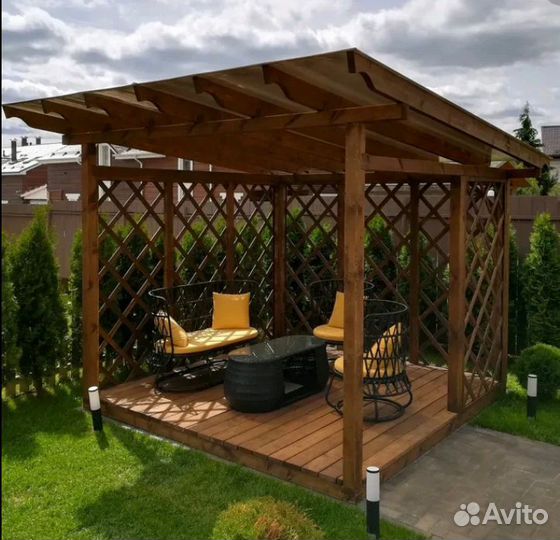Беседка садовая терраса для дачи