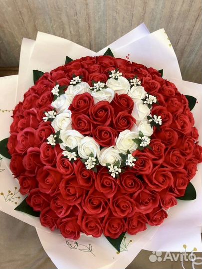 Букет из мыльных роз