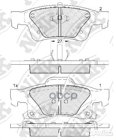 Колодки тормозные дисковые jeep grand cherokee