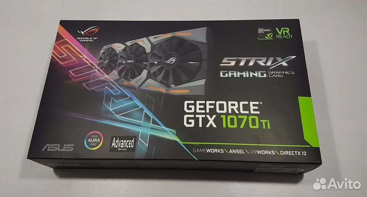 Видеокарта Asus GeForce GTX 1070 Ti strix