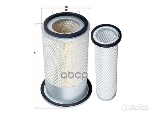 Фильтр воздушный komatsu (Груз/Комм) A5652S Sakura