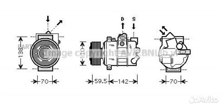 AVA vnak220 audi: A1 (8X1) 10, A3 (8P1) 03-13, Q3