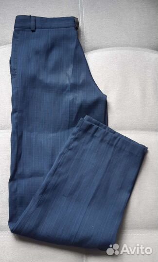 Брюки школьные синие