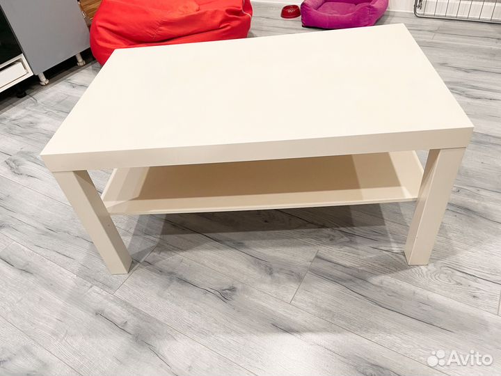 Журнальный столик IKEA белый lack
