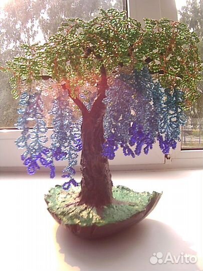 Бонсай Глициния из бисера