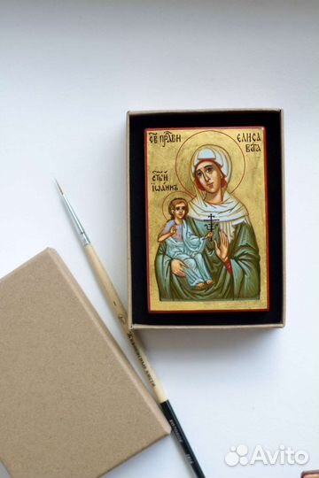 Святая праведная Елизавета, рукописная икона