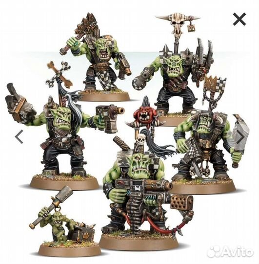 Warhammer 40000 миниатюры Orks Nobz