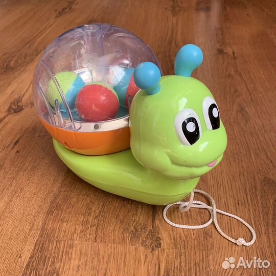 Улитка музыкальная игрушка-каталка