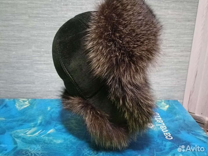 Шапка ушанка чернобурка зимняя