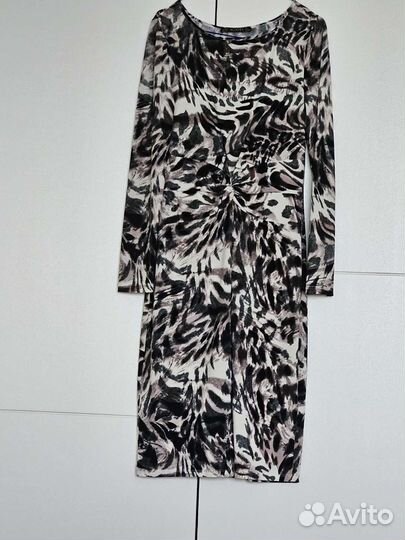 Платье с леопардовым принтом