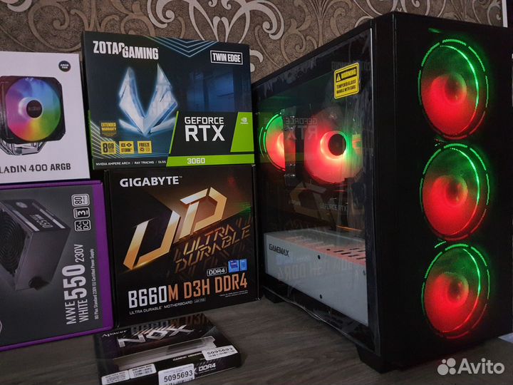 Специально Для Игр Core i5 12400B660+RTX3060 12G