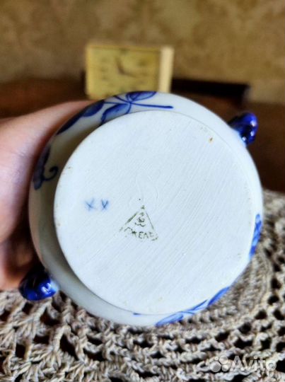 Сахарница гжель СССР