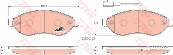Колодки пер.citroen jumper 2.2 Hdi 06 GDB1681