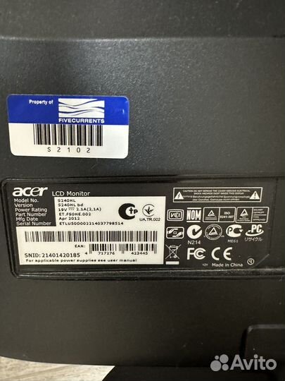 LCD Монитор acer