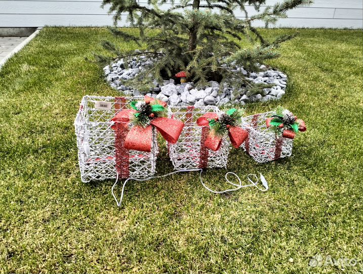 Новогодний олень светящийся 60 см