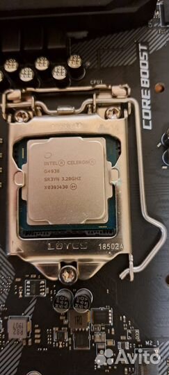 Сборка материнка msi z390 gaming + g4930