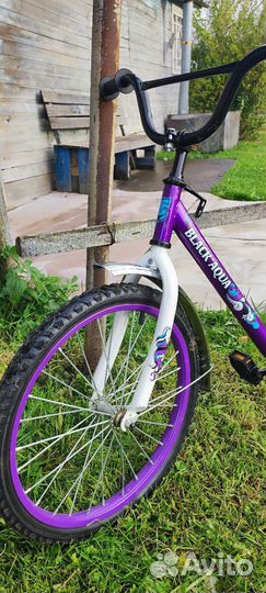 Детский велосипед black aqua