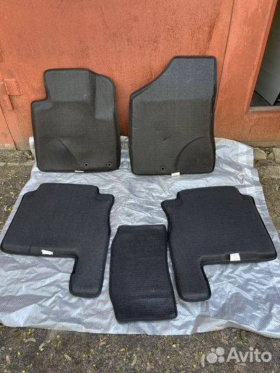 3d santa fe 10-12 коврики ворс