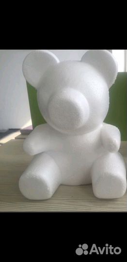 Мишка из пенопласта