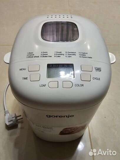 Хлебопечка gorenje