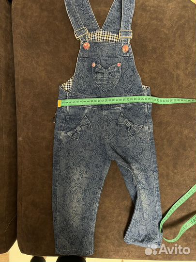 Джинсовый комбинезон для девочки 98