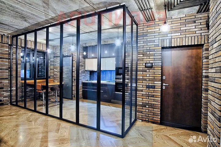 Стеклянные перегородки