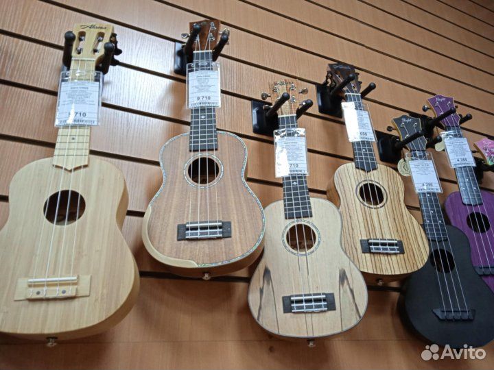 Укулеле Сопрано/Концерт/Тенор/Баритон и Гиталеле