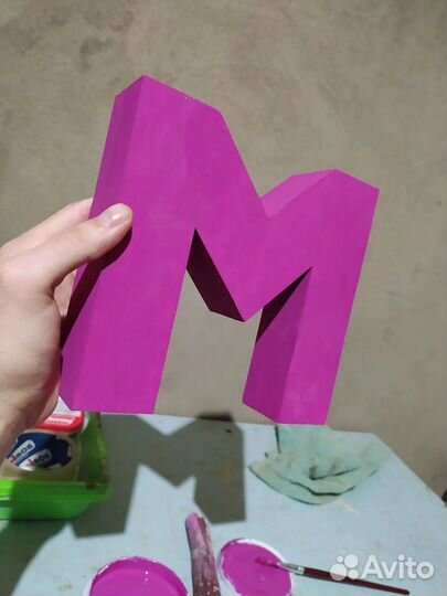 Буквы из дерева, подарок