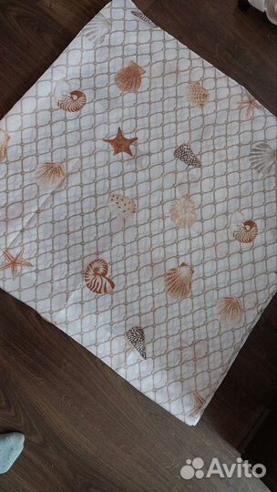 Штора для ванной тканевая с кольцами бу