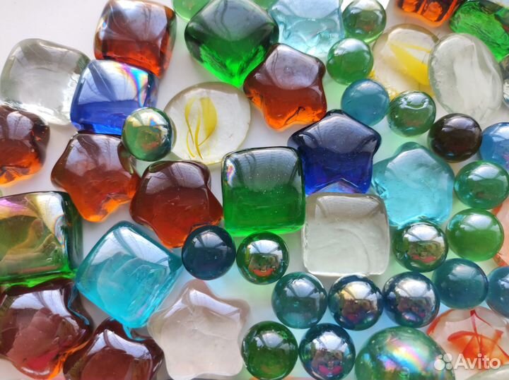 Декоративные стеклянные камешки