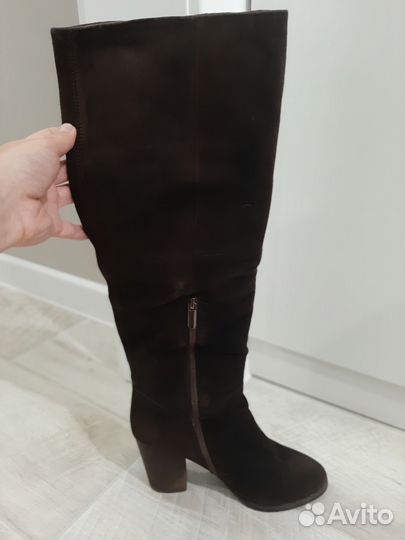 Сапоги зимние женские натуральная замша 37