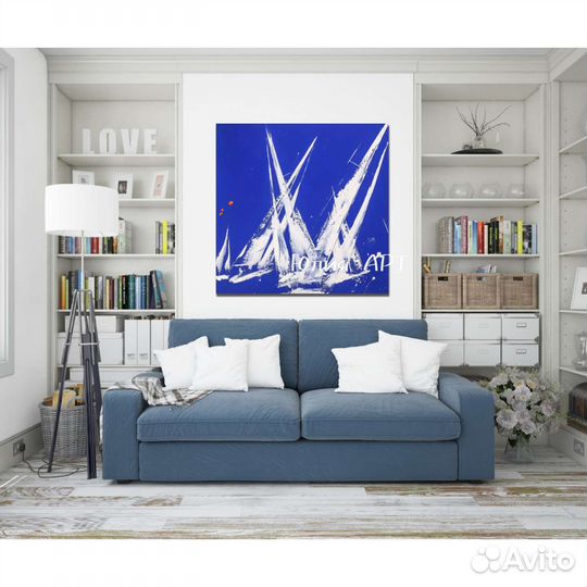 Картина в морском стиле Абстракция на холсте