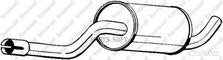 Резонатор volvo 940 2.0i,2.3i (76 kW,103 PS) Mot: