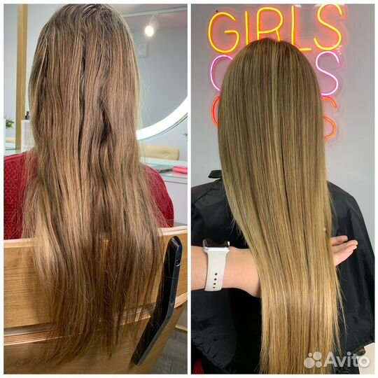 Кератиновое выпрямление/ Ботокс волос москва