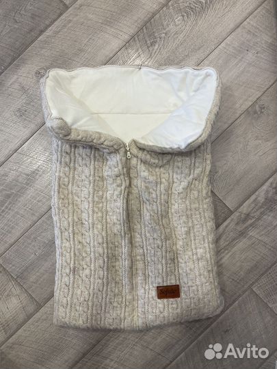 Конверт одеяло на выписку осень-зима