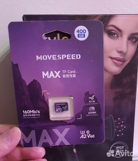 Карта памяти 400 гб Movespeed Max MicroSD V60 A2
