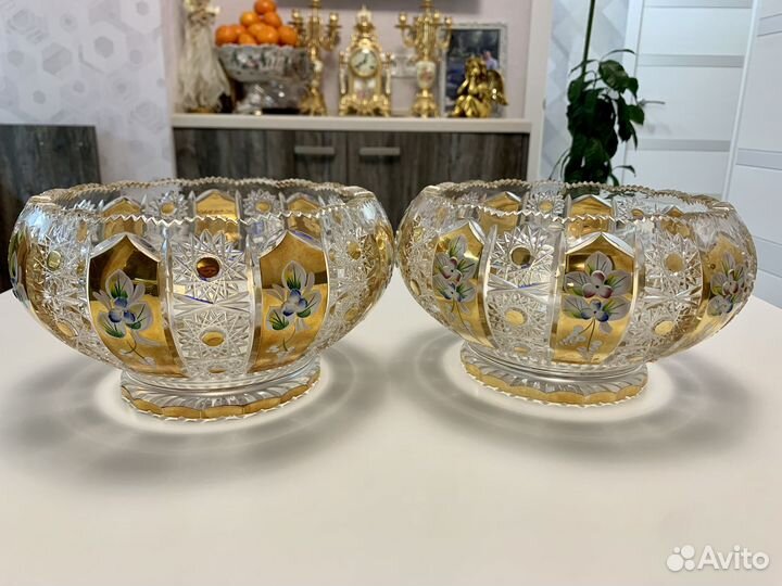 Хрустальная посуда Bohemia с позолотой, Оригинал