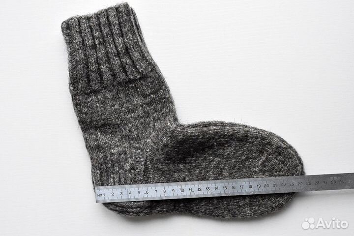 Вязаные носки из деревенской овечьей шерсти