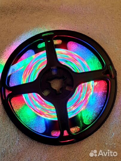 Светодиодная лента с пультом 5м