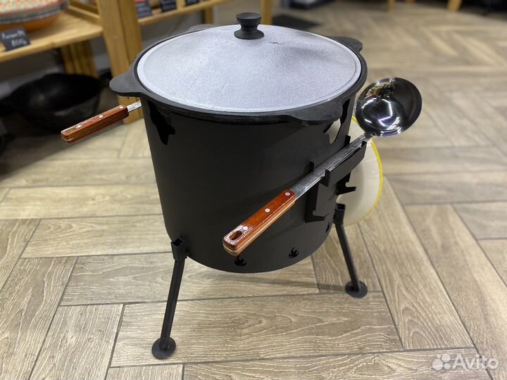 Комплект Казан 10л + печь без трубы