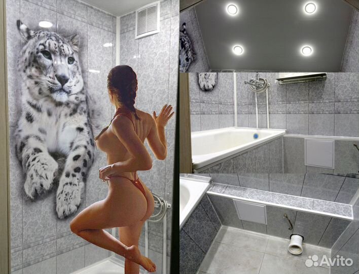 Ремонт ванной панелями пвх, красиво и качественно