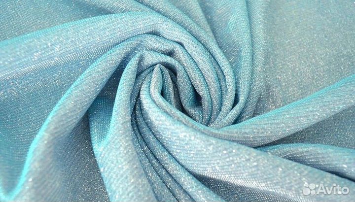 Ткань блестящая плательная трикотаж