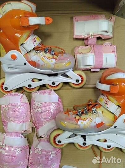 Роликовые коньки детские раздвижные