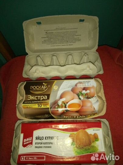 Лотки-ячейки для яиц