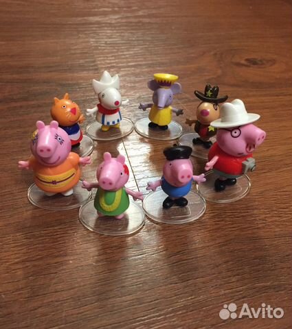 Игрушки Свинка Пэппа (Peppa Pig) из Чупа Чупсов