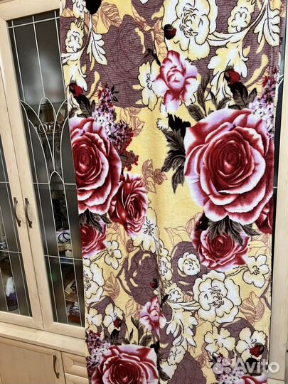 Плед флисовый цветочный Новый