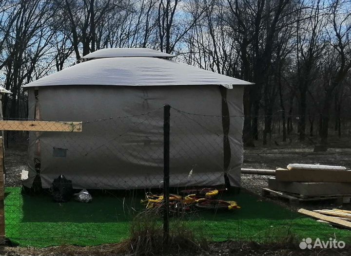 Тент шатер с каркасом для дачи