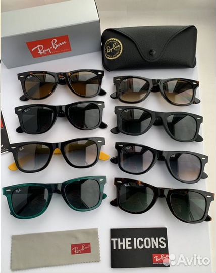 Очки ray ban wayfarer 50 матовые